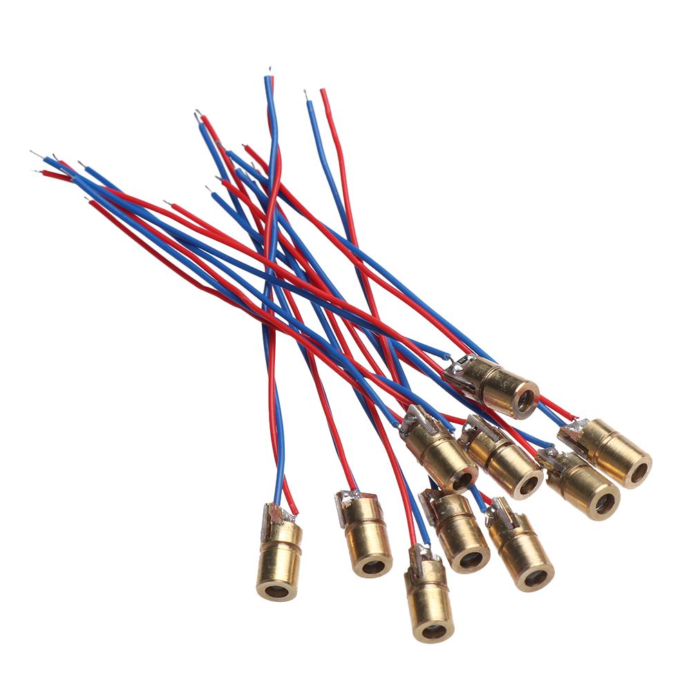 Industrial Laser Pointer - หัวทองแดงเลเซอร์ไดโอด650nm 6มม. 3/5โวลต์5ล้านวัตต์เลเซอร์ปรับได้สีแดงโมดูลอุปกรณ์การประชุมเชิงปฏิบัติการ