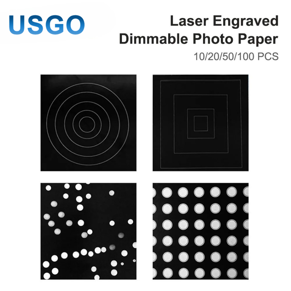 Laser Engraving Software - เส้นผ่านศูนย์กลางจุดเลเซอร์ปรับการทดสอบกระดาษถ่ายภาพกระดาษโฟกัสกระดาษลดแสงสีดําสําหรับเครื่องแกะสลักและตัดด้วยเลเซอร์