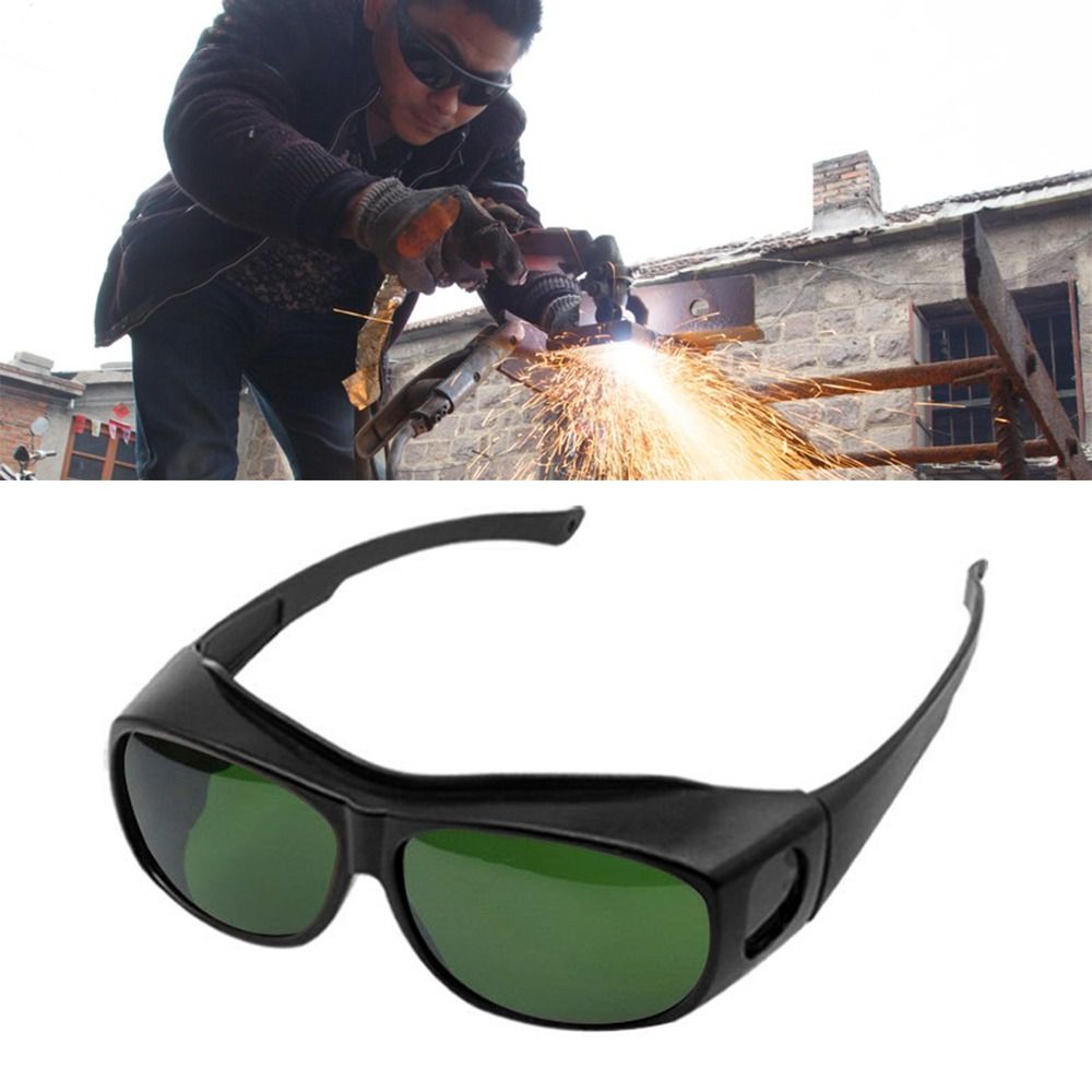 Industrial Laser Glasses - แว่นตาป้องกันเลเซอร์สำหรับเชื่อมอุปกรณ์บัดกรีเลนส์สีเขียวเข้มแว่นตานิรภัยป้องกันการกระแทกแก๊สอาร์กอนอาร์ค