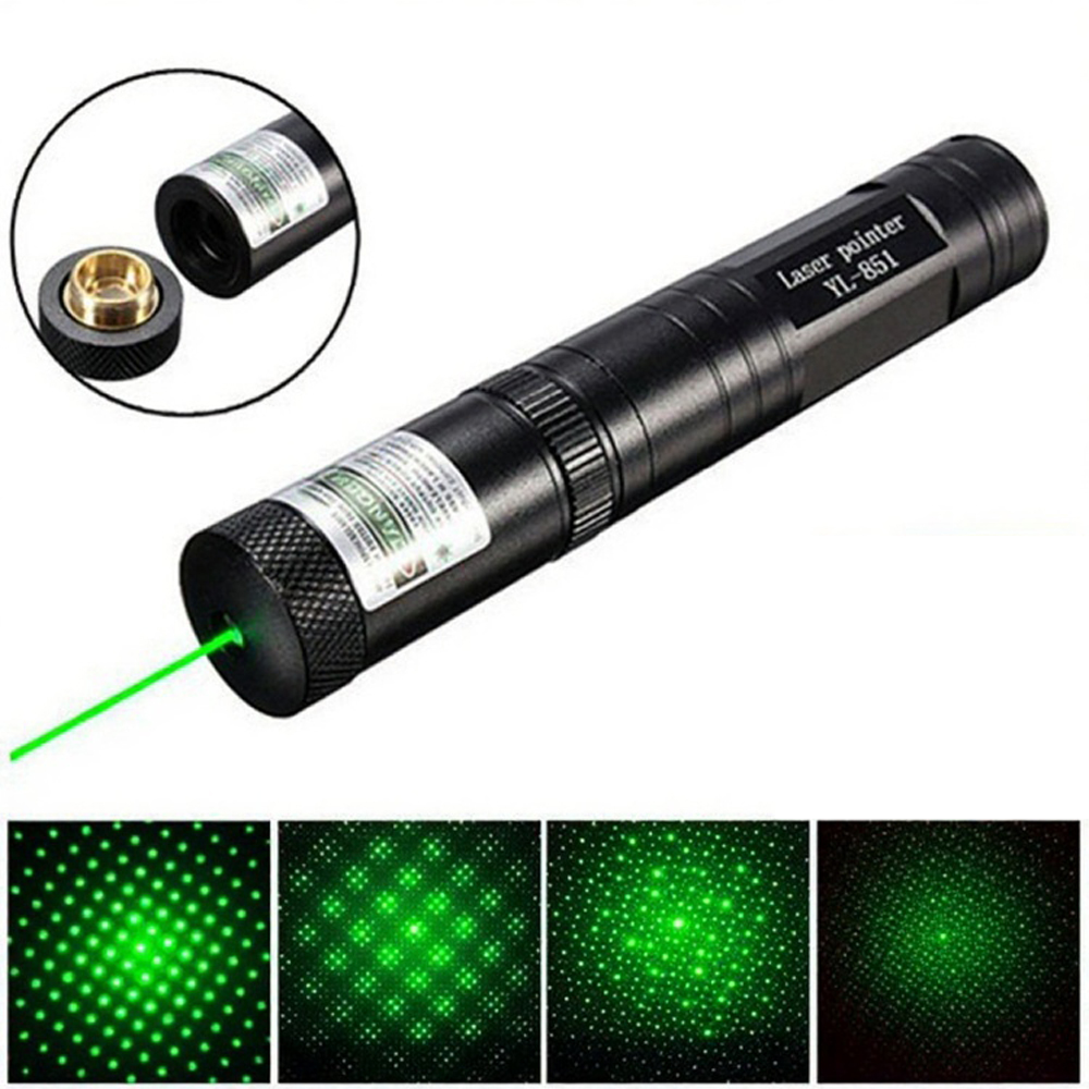 Industrial Laser Pointer - (ไม่รวมแบตเตอรี่) ไฟเลเซอร์พกพา Cat Fun Green Light