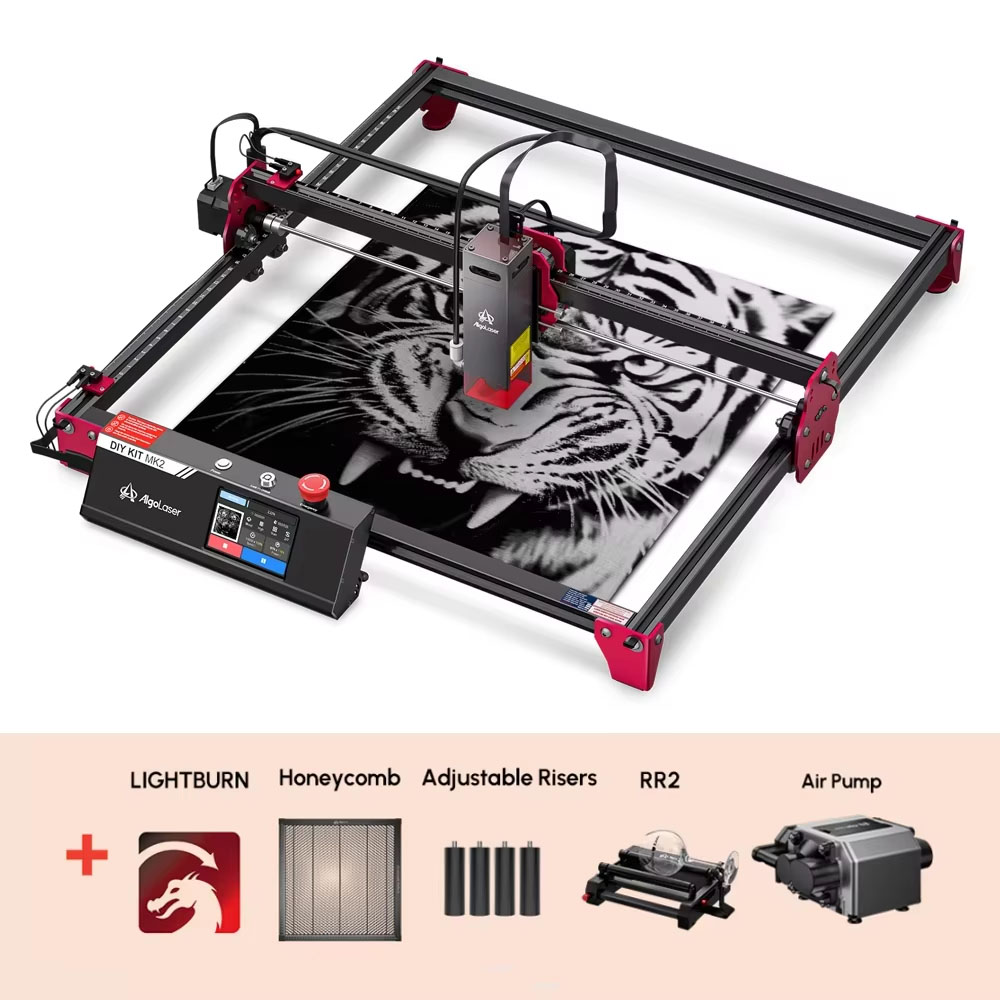 Acrylic Cutting Machine - ชุดอุปกรณ์ Algolaser DIY KIT MK2 เครื่องตัดเลเซอร์