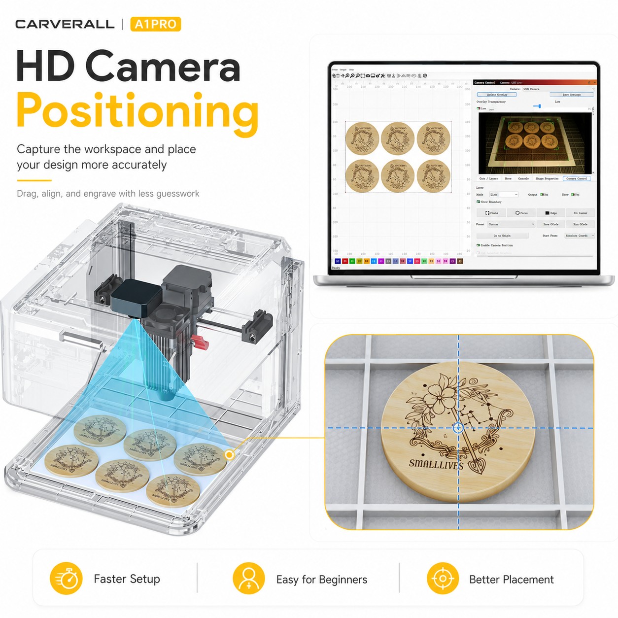 เครื่องแกะสลักเลเซอร์ Carveral - Laser Engraving Software บทวิจารณ์และราคา