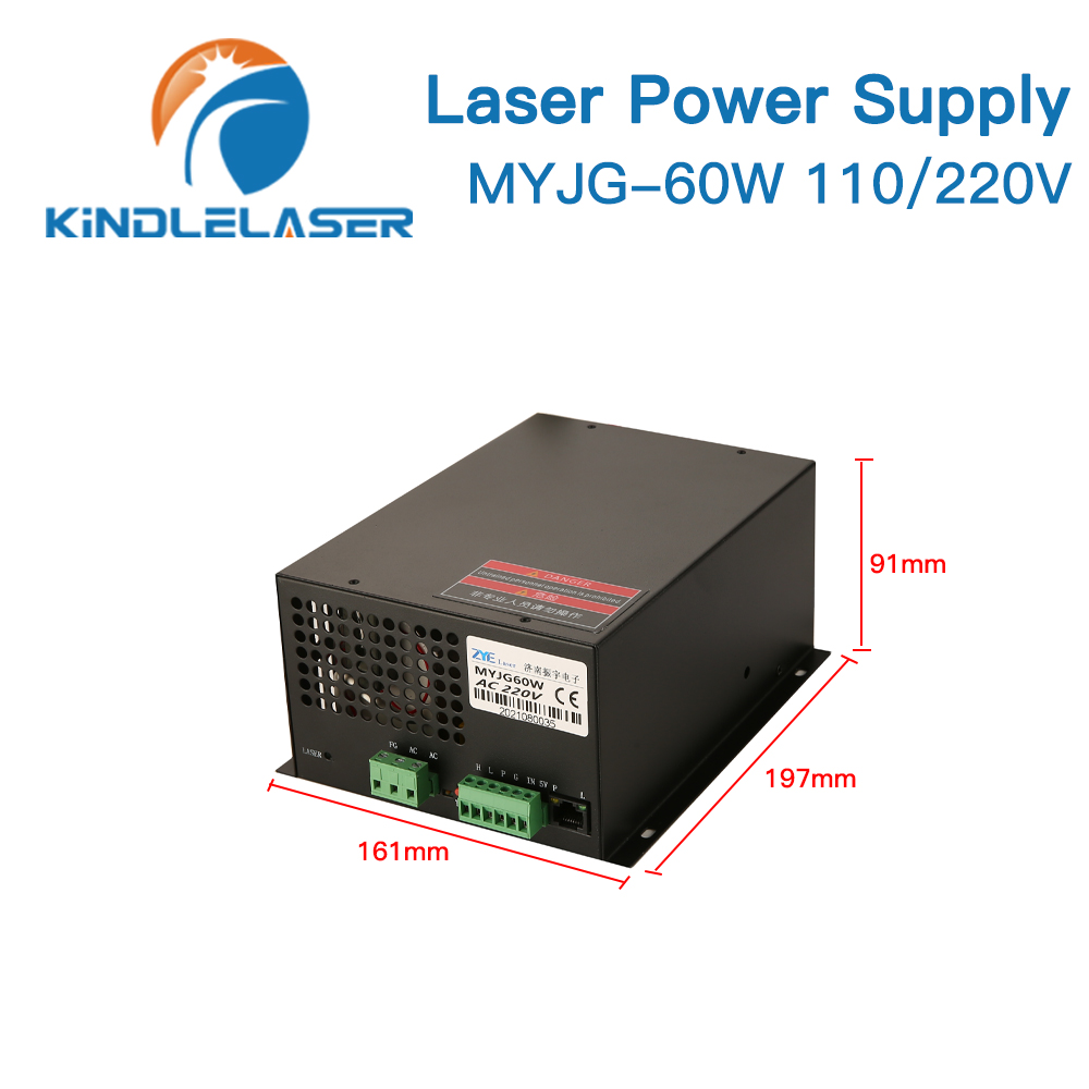 KINDLELASER 60W CO2 Laser Powe - Laser Power Supply 60W บทวิจารณ์และราคา