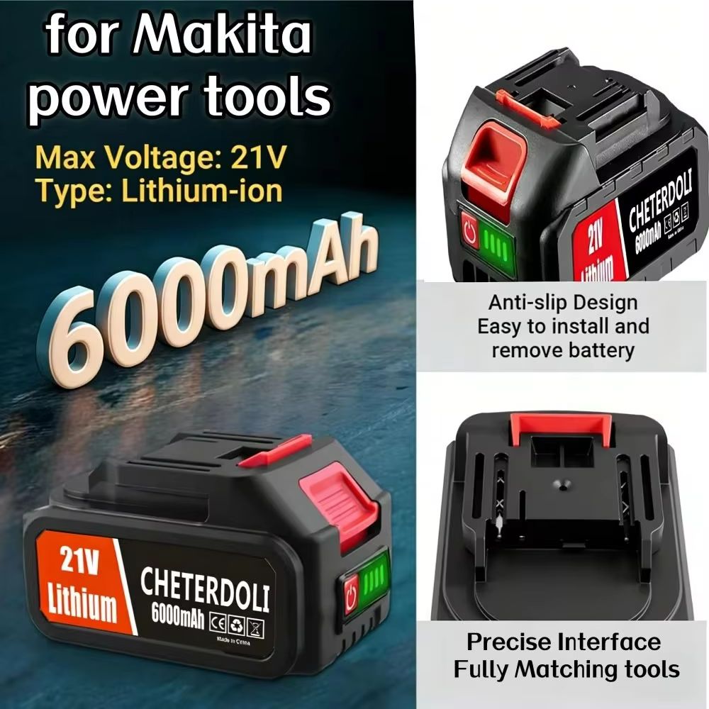 สำหรับแบตเตอรี่ Makita 21V 6.0 - Makita Drill Hp1640 บทวิจารณ์และราคา