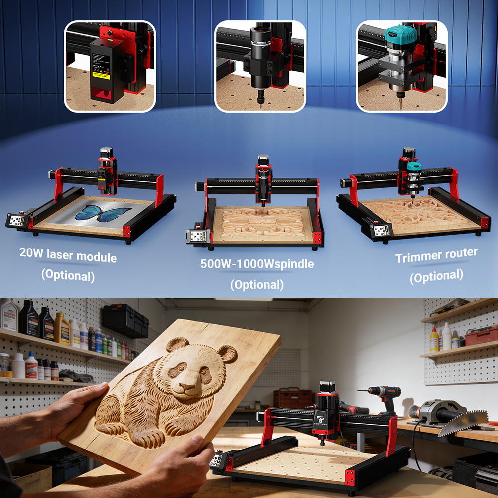 เครื่อง CNC TWOTREES TTC450 Pr - Industrial Laser Etching Machine บทวิจารณ์และราคา