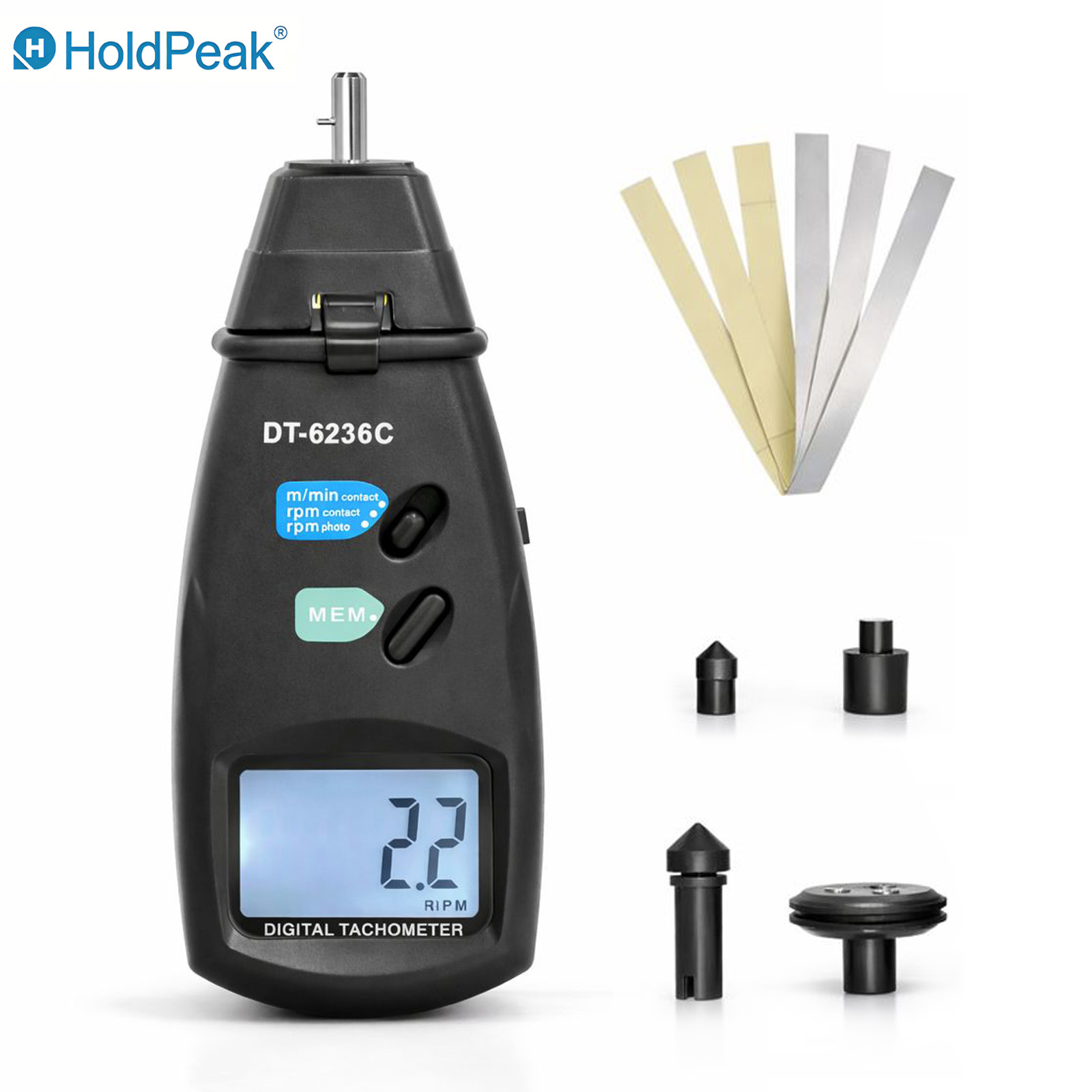 เครื่องวัดความเร็วรอบแบบสัมผัส - Industrial Laser Tachometer บทวิจารณ์และราคา