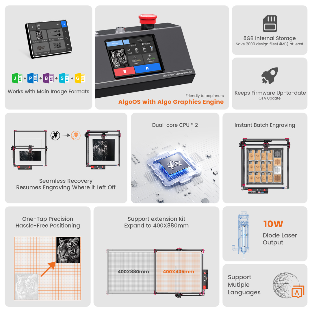 ชุดเครื่องแกะสลักเลเซอร์ AlgoL - Laser Engraving Software บทวิจารณ์และราคา
