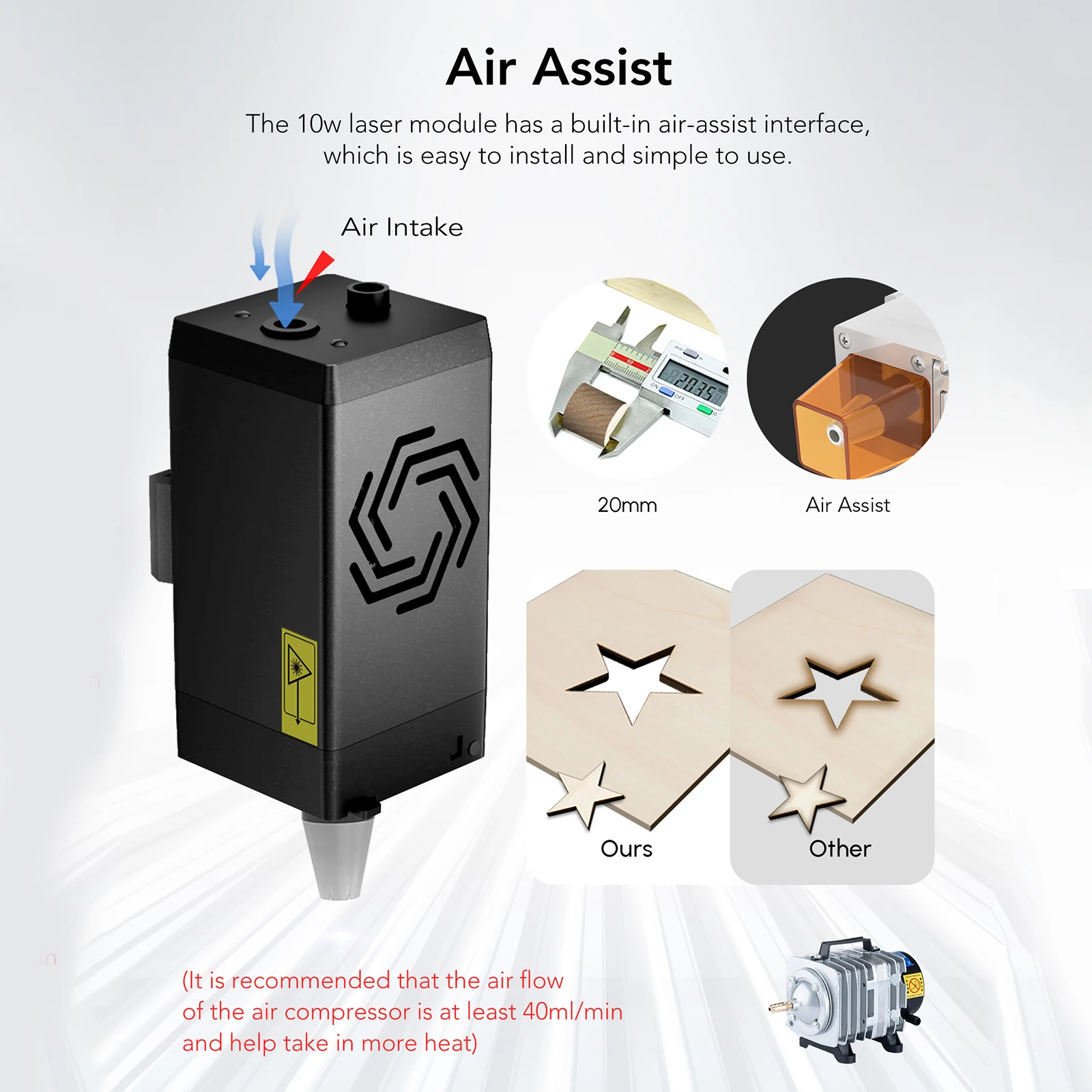ORTUR LU2-10A 10W ความแม่นยําส - Laser Engraving Software บทวิจารณ์และราคา