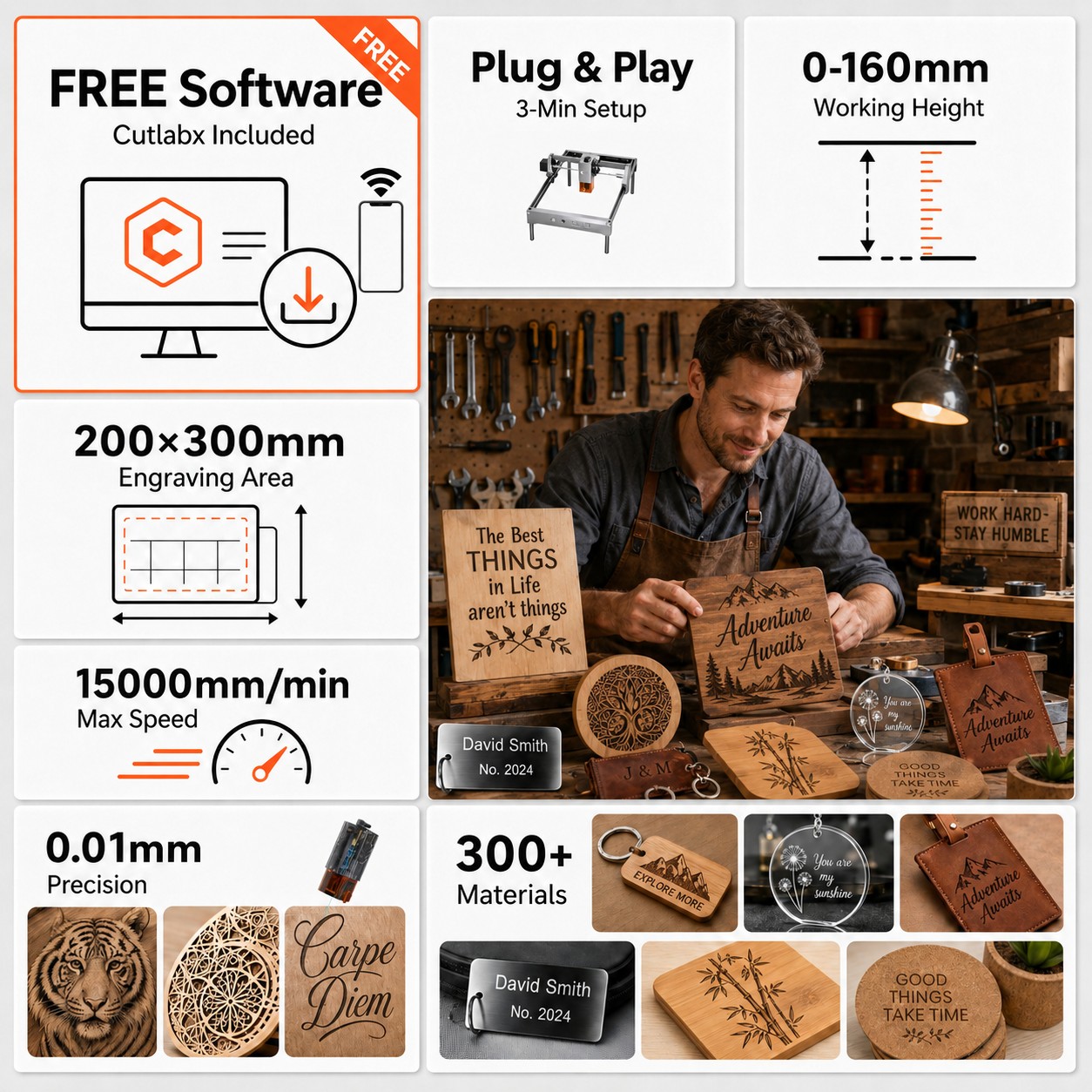 Carverall K15PRO เครื่องแกะสลั - Acrylic Cutting Machine บทวิจารณ์และราคา