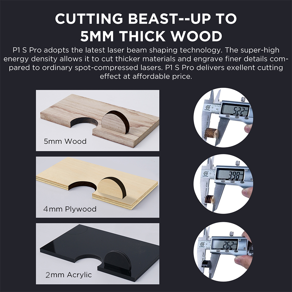 เครื่องแกะสลักเลเซอร์ HOT P1 S - Acrylic Cutting Machine บทวิจารณ์และราคา